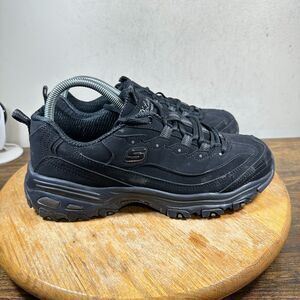 Skechers D Lites Play On Womens Size 10 Black Shoes Sneakers 11949‎